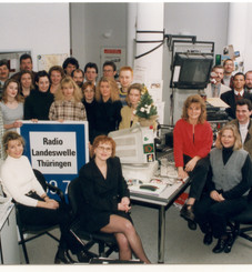 Dezember 1994: Das erste Foto der originalen Landeswelle-Crew