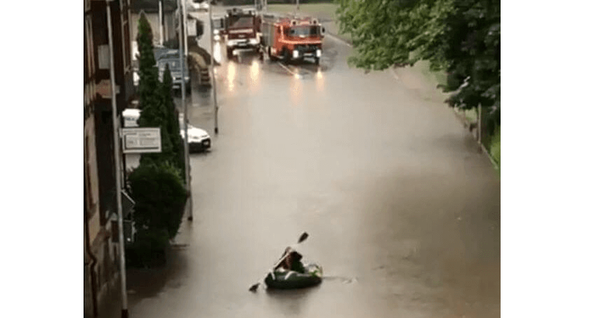 Starke Unwetter in Meiningen