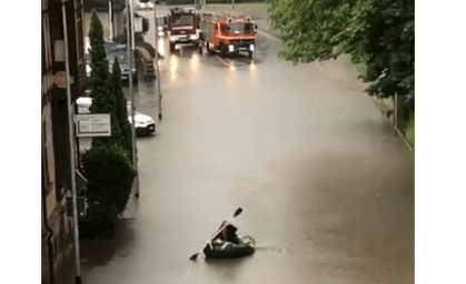 Starke Unwetter in Meiningen