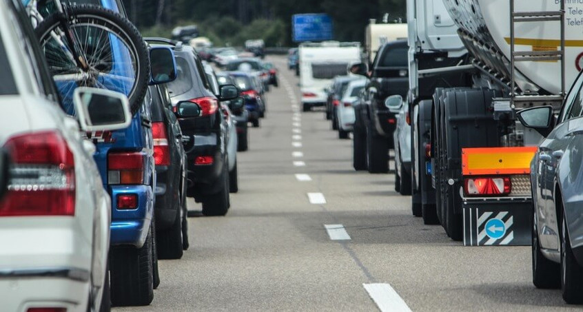 Viel Verkehr, wenig Baustellen