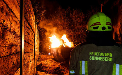 Brand auf Recyclinghof