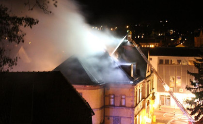 Brand in der alten Post Sondershausen 