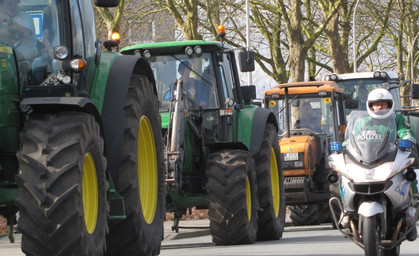 Hunderte Traktoren in Thüringen unterwegs