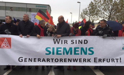 Schweigemarsch unterwegs