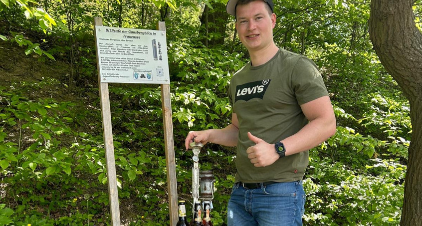 In Frauensee können sich Wanderer an zwei Biersafes erfrischen 