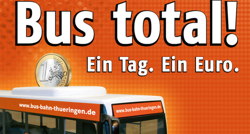 Ein-Euro-Tag in Thüringer Bussen für Stammkunden und ÖPNV-Entdecker 