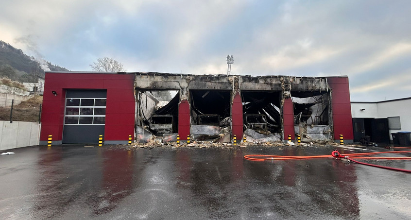 Brand bei der Feuerwehr in Treffurt