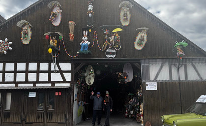 Eine Scheune voller Hase - die Osterscheune in Hellingen