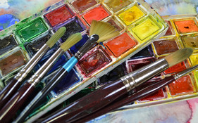 Spontane Aquarell- Experimente