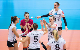 2. Volleyball Bundesliga der Frauen: Schwarz Weiss Erfurt - Allbau Volleys Essen