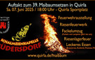Fackelumzug zum 39. Maibaumsetzen