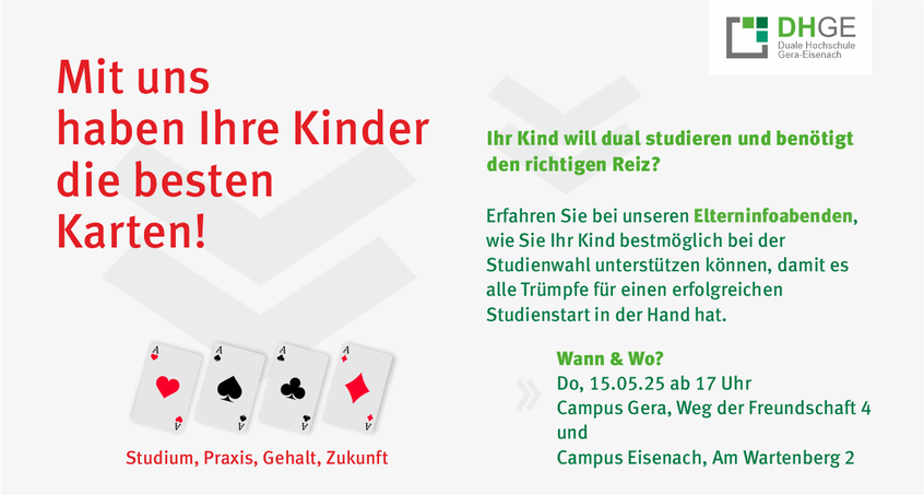 Elternabend an der Dualen Hochschule in Gera