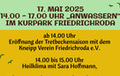 Anwassern des Kneipp Verein Friedrichroda e. V. am Tretbecken im Kurpark