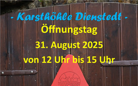 Öffnungstag Karsthöhle Dienstedt